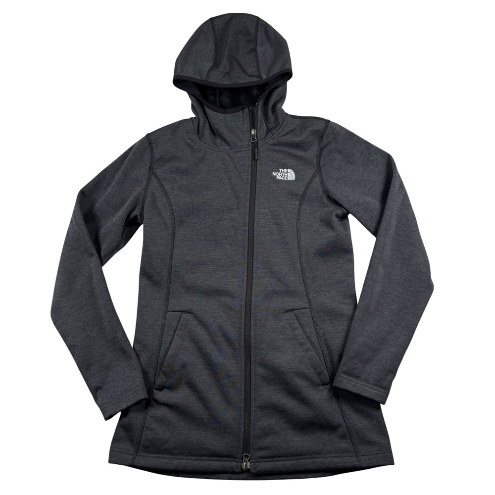 The North Face Full Zip Hoodie Womens S Black Fleece Lined Agave Jacket